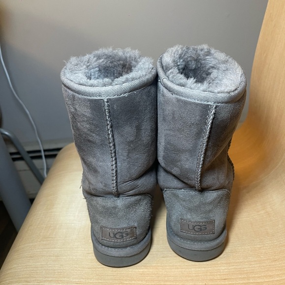 Classic Short Grey Ugg Boots - Picture 3 of 8
